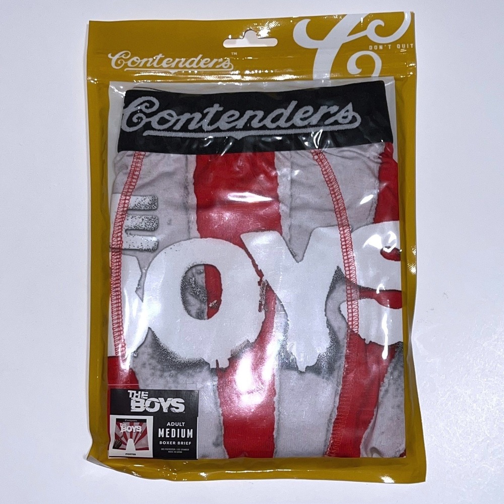 The Boys Never Meet Your Heroes Red Stripe Boxer Briefs Mens Medium (30-32) NEW - Picture 10 of 11